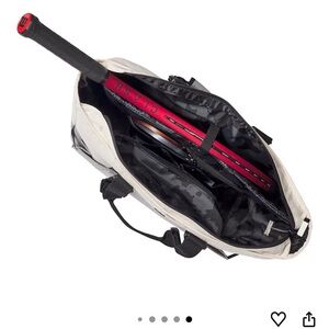 WILSON Lifestyle Tote Tennis Racket Bag - Grey/cream, Holds up to 2 Rackets